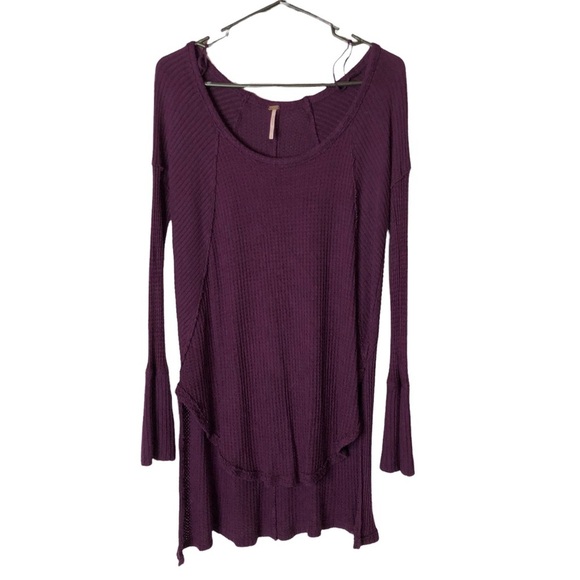 Free People Tops - Free People Ventura Thermal‎ High Low Hem Long Sleeve Size Small
